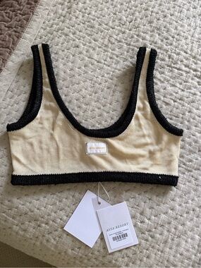 Asta Resort Naomi Contrast Bralette Top NWT